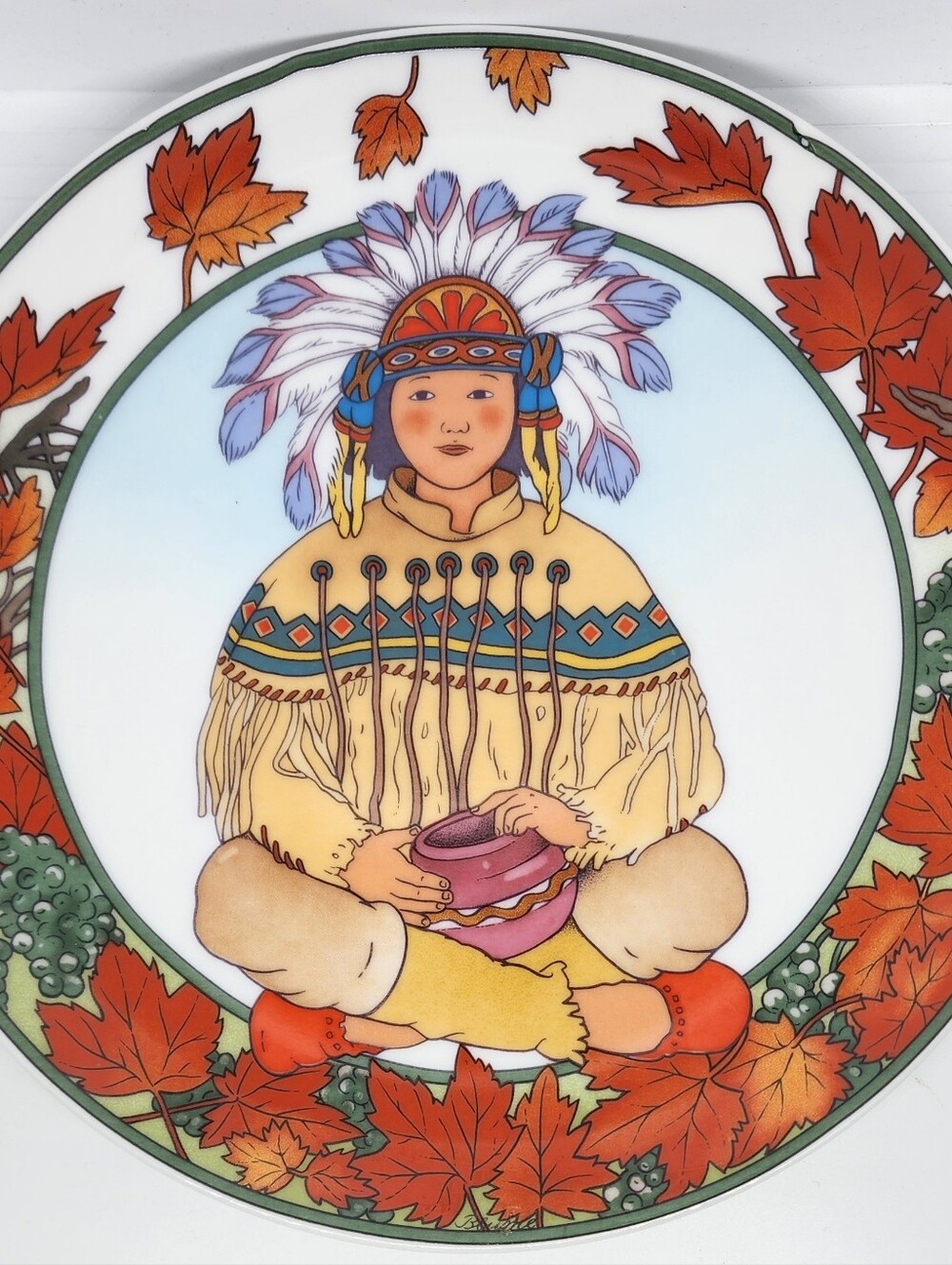 Vntg Villeroy And Boch Heinrich No 9 Unicef Plate  80s Child Of USA